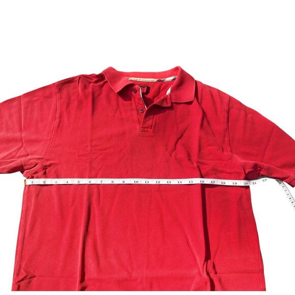 BURBERRY London Polo Golf Shirt in Red - Men's Size Large - Picture 10 of 11